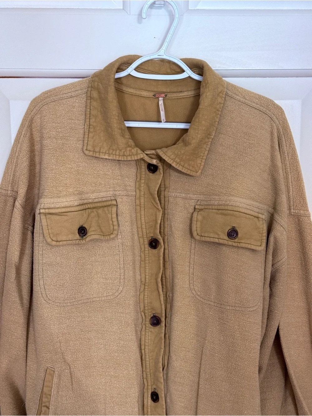 Free People Ruby Jacket Size Medium Tan 25643